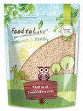 Food to Live Whole Psyllium Husks - 12 oz | Pure Psyllium Husk Flakes, Keto & Vegan