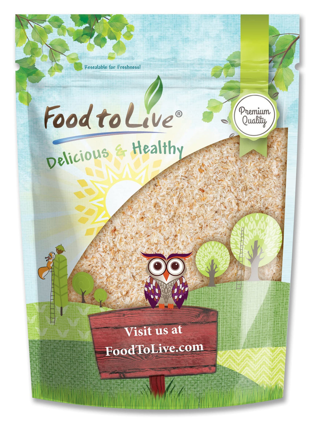 Food to Live Whole Psyllium Husks – 3 lb, Pure Psyllium Husk Flakes, Unflavored, Keto & Vegan