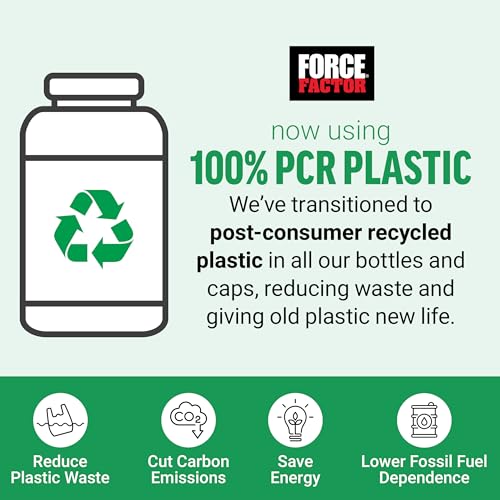 FORCE FACTOR Smarter Greens + Energy Powder – Lemon Lime, 90 Servings