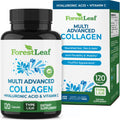 ForestLeaf Multi Collagen Pills with Hyaluronic Acid + Vitamin C | 120 Caps