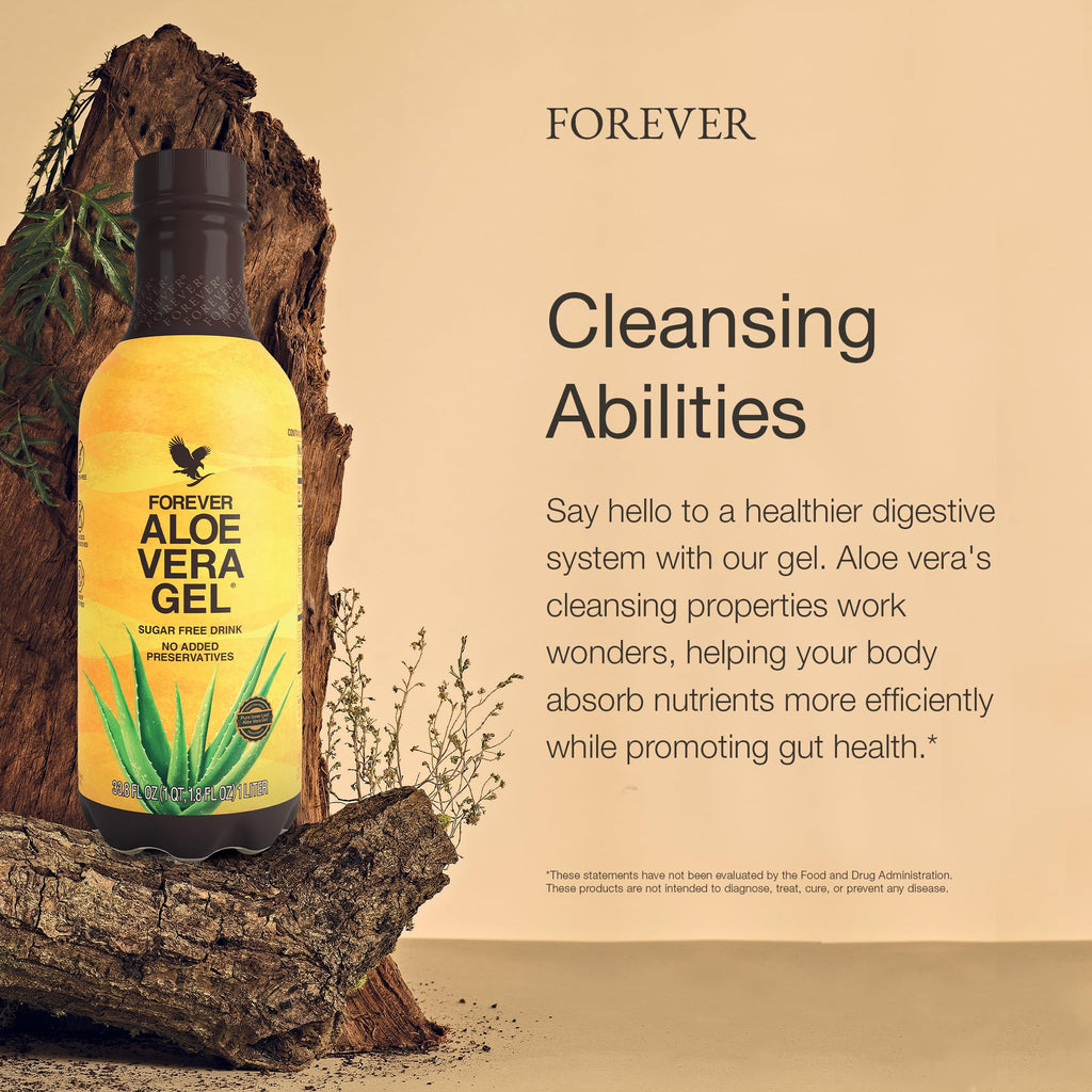 Forever Living Aloe Vera Gel – Pure Inner Leaf Juice, 99.7% Aloe, Preservative-Free, 33.8 fl oz