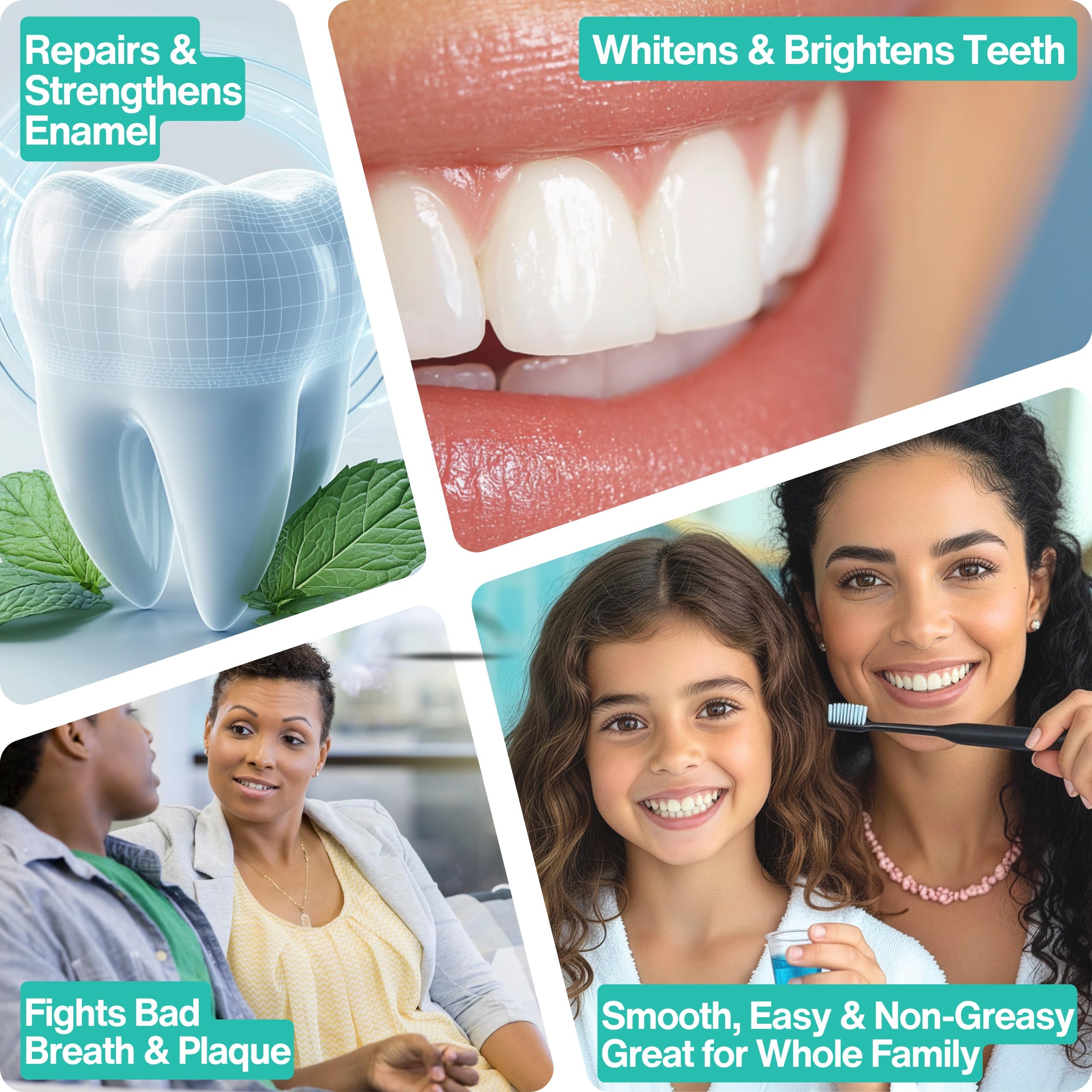 Nano-Hydroxyapatite Oil Pulling Mouthwash – Teeth & Gums, Organic