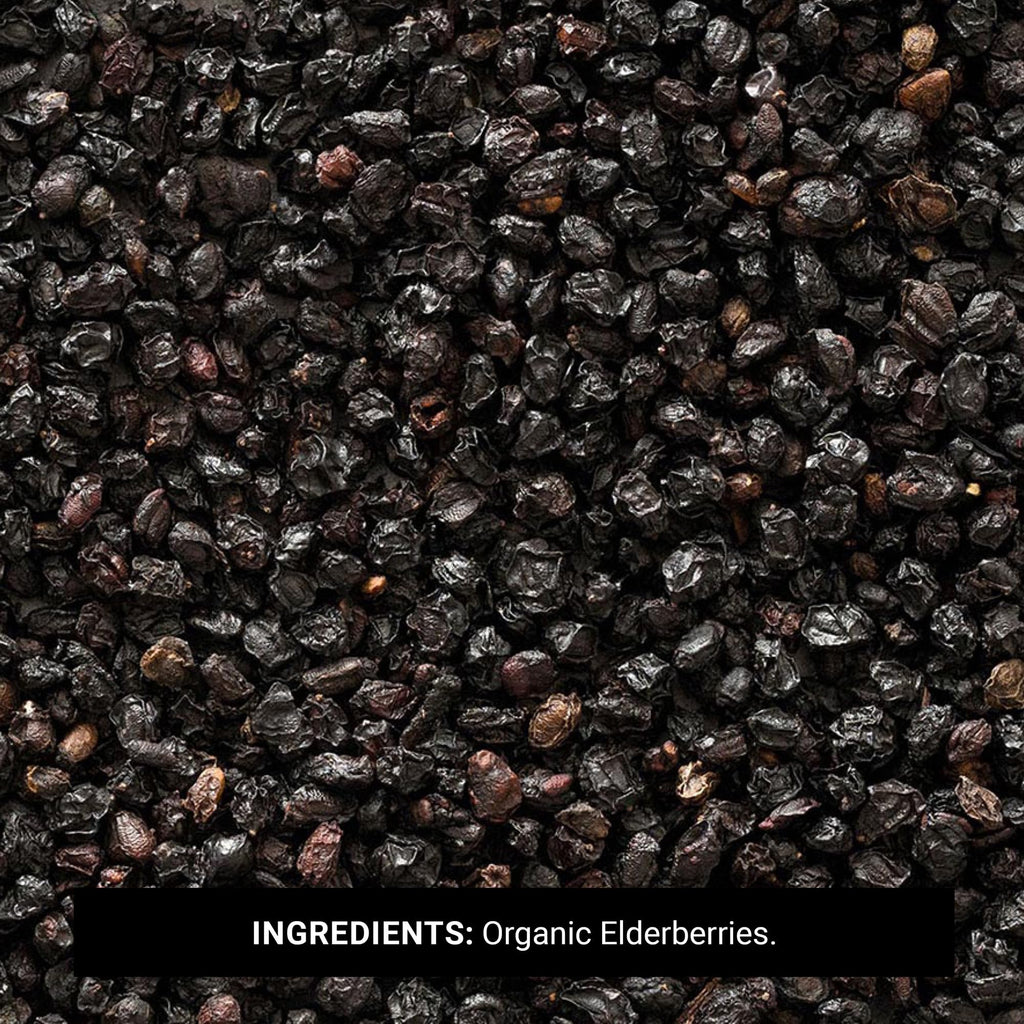 Frontier Co-op Organic Dried Elderberries, European Whole — Non-GMO, Kosher, 16 oz (Pack of 2)
