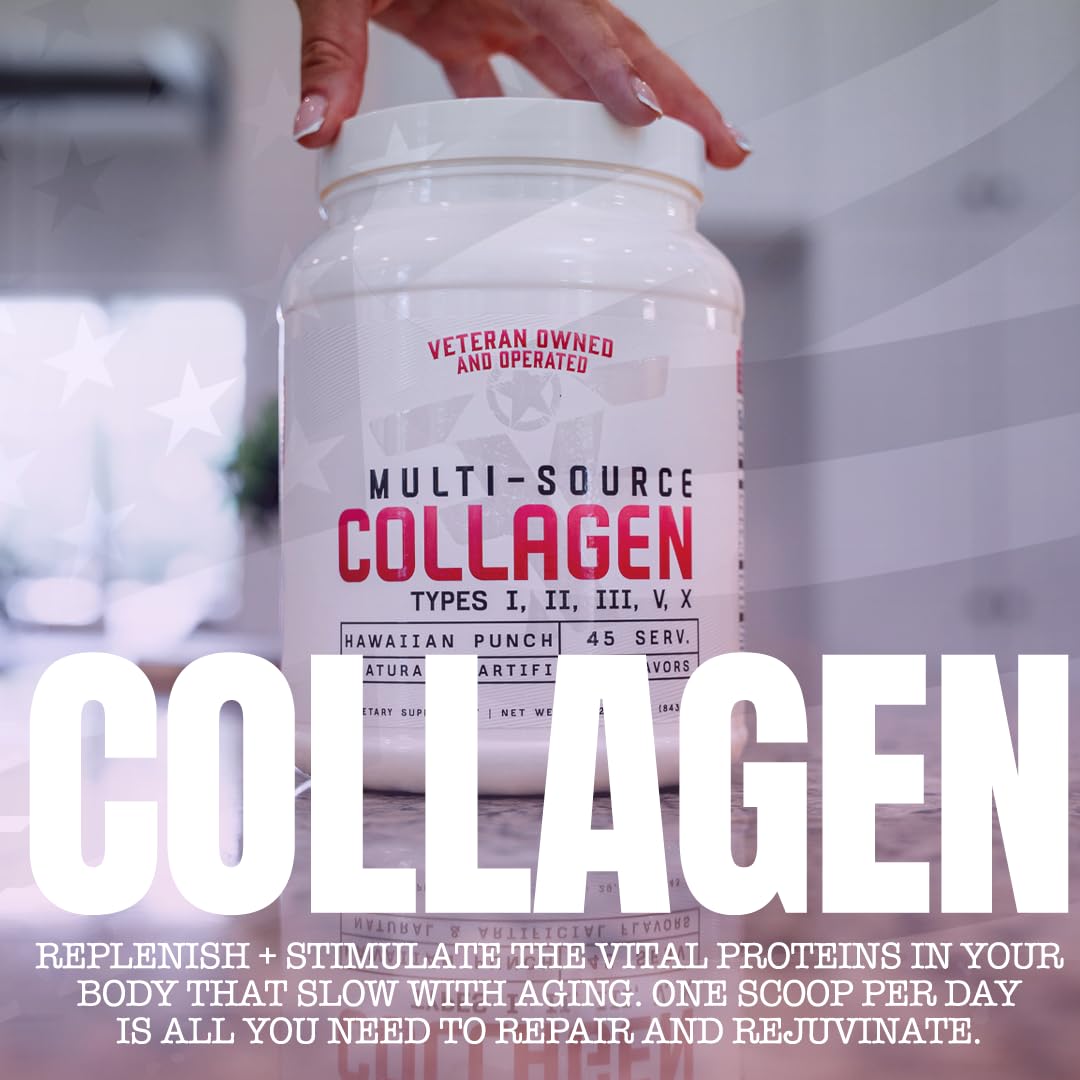 Frontline Formulations Multi-Source Collagen – Hair, Skin & Nails (Hawaiian Punch)
