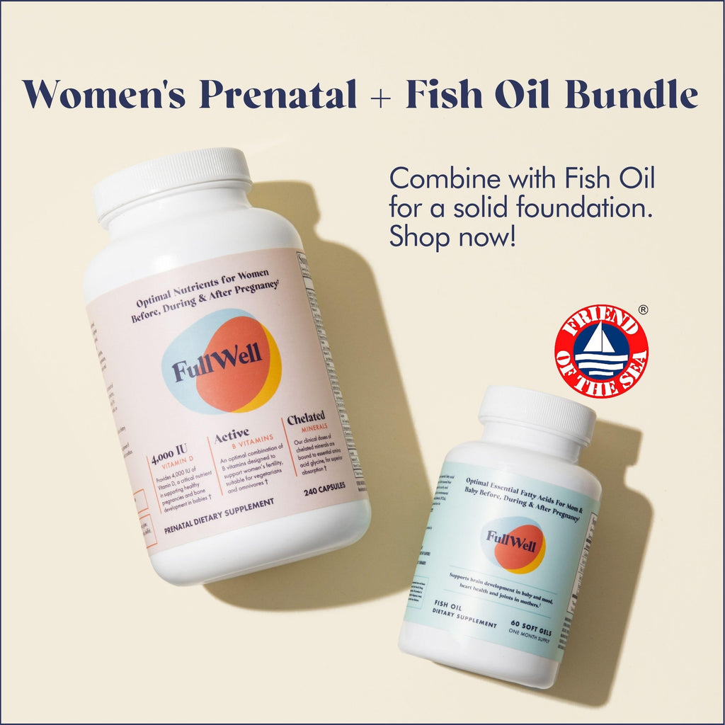 FullWell Prenatal Multivitamins with Choline | RD-Formulated & Bioavailable