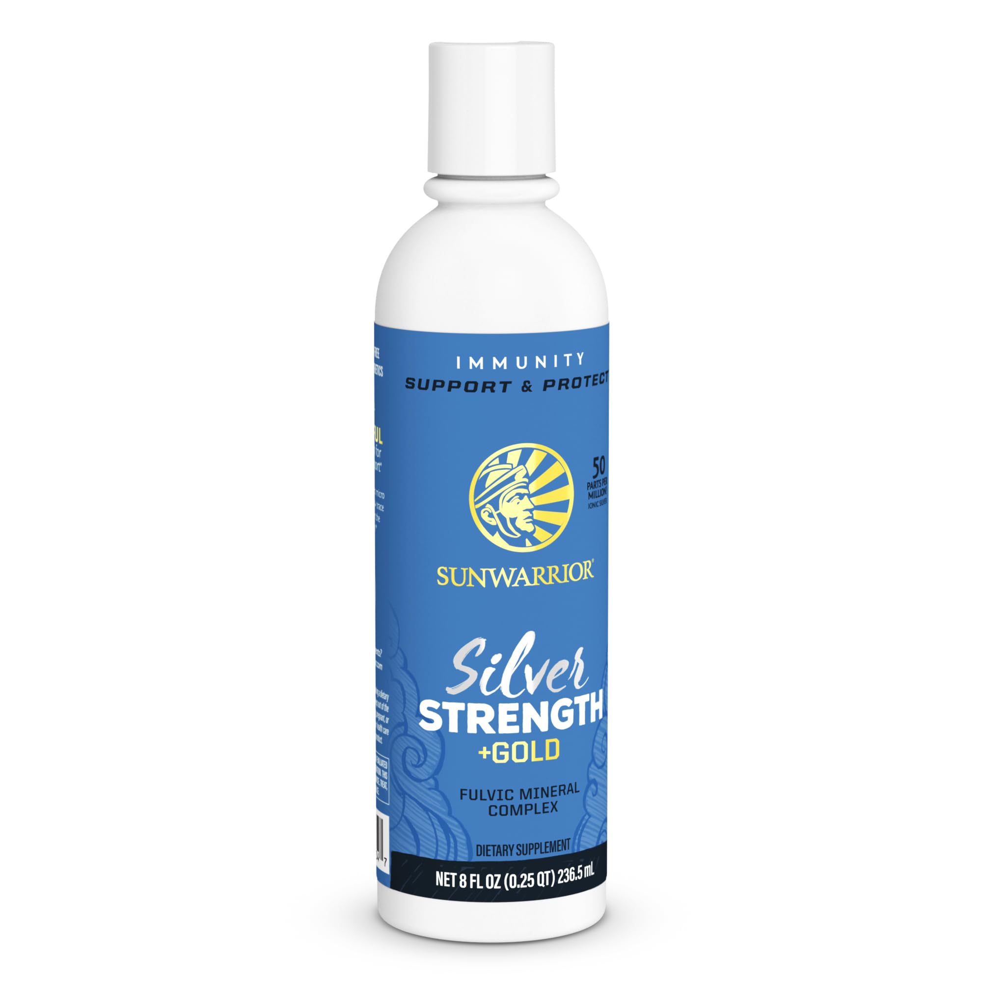 Fulvic Acid Complex All Natural Supports Skin Health | 8 oz Silver Strength by Sunwarrior