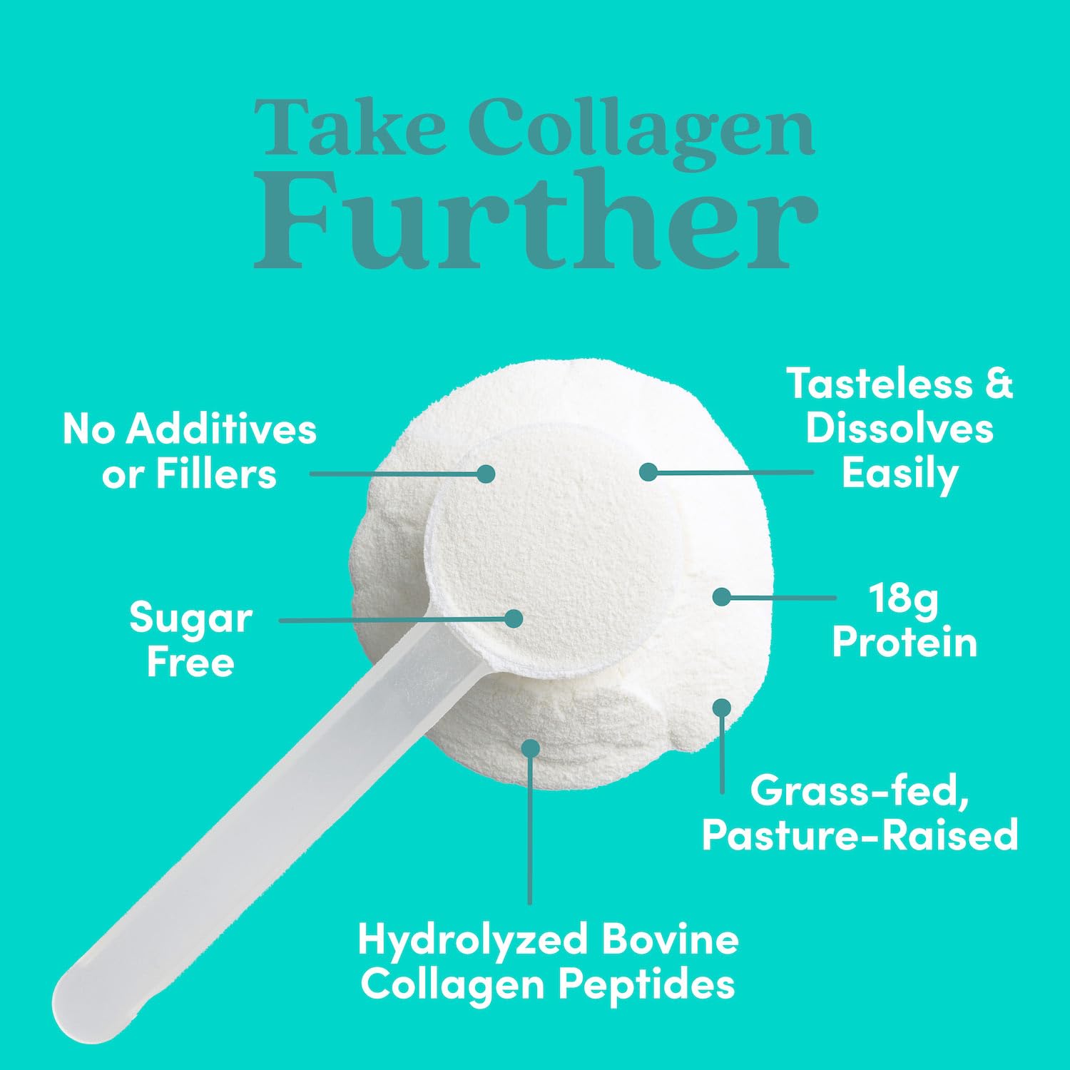 Further Food Unflavored Collagen Peptides Powder – Grass-Fed, Pasture-Raised, Hydrolyzed Type I & III, Gut Health + Joints, Hair Skin Nails, Paleo & Keto, 9.88 oz