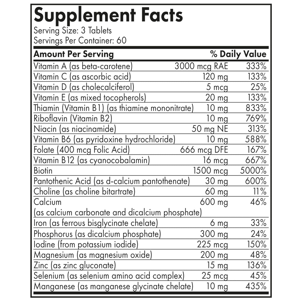 Futurebiotics Hair, Skin & Nails Beauty Multivitamin with Biotin – 180 Tablets