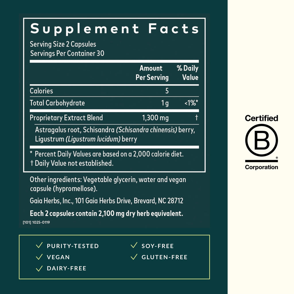 Gaia Herbs Astragalus Supreme – Immune & Antioxidant Support* (60 Vegan Liquid Phyto-Capsules)