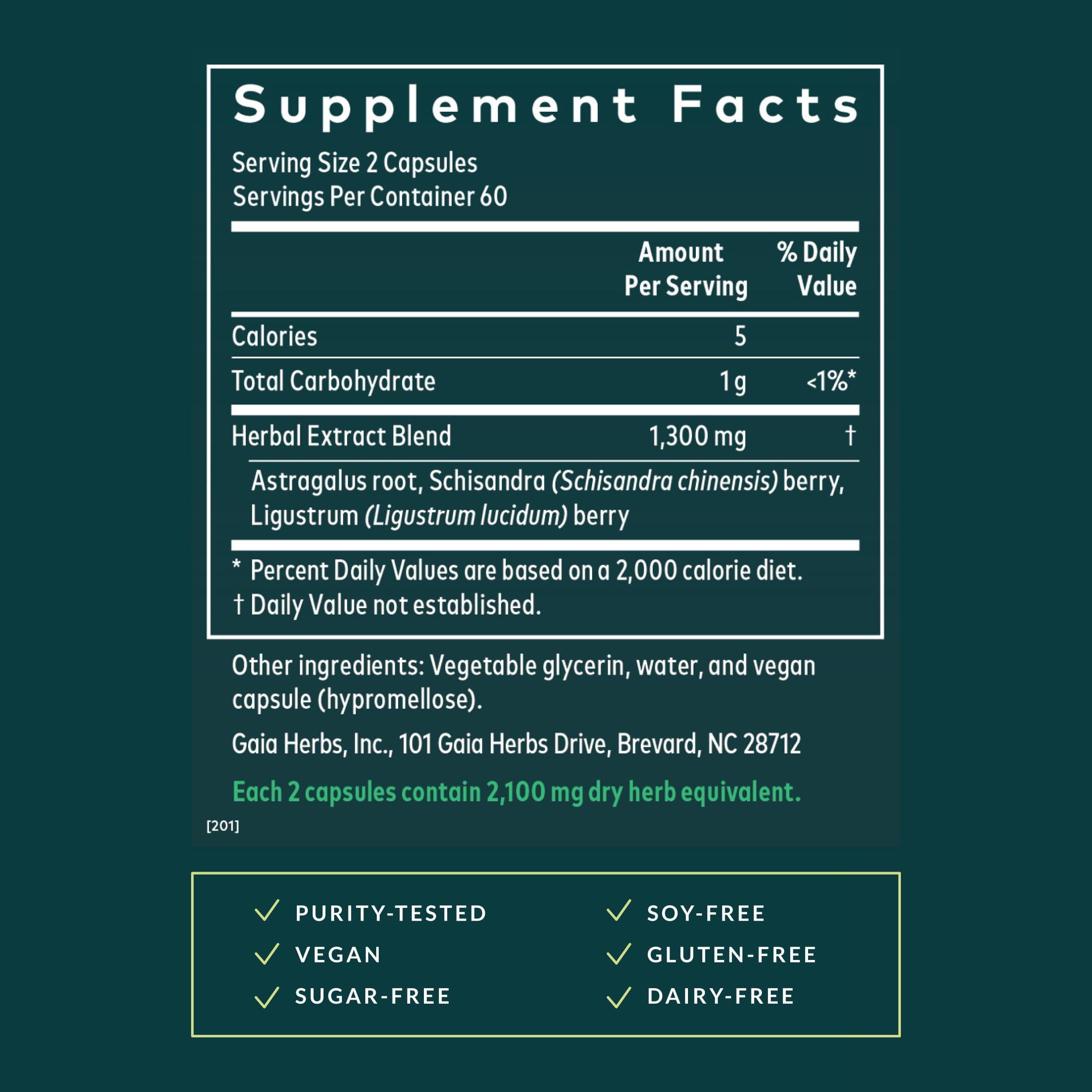 Gaia Herbs Astragalus Supreme – Immune & Antioxidant Support | 120 Vegan Liquid Phyto-Caps (60 Servings)