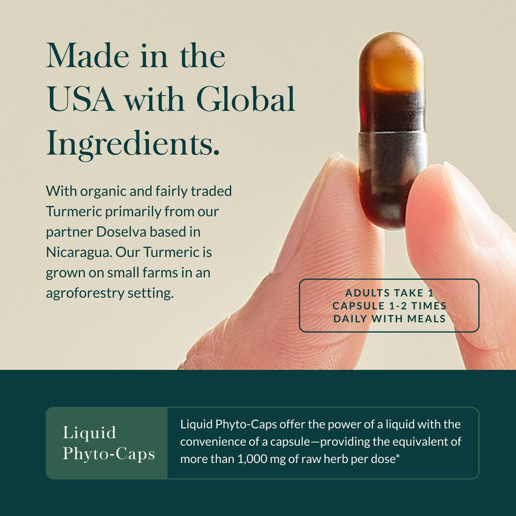Gaia Herbs Turmeric Supreme Extra Strength - Supports Occasional Discomfort & Mobility - 120 Vegan Liquid Phyto-Caps