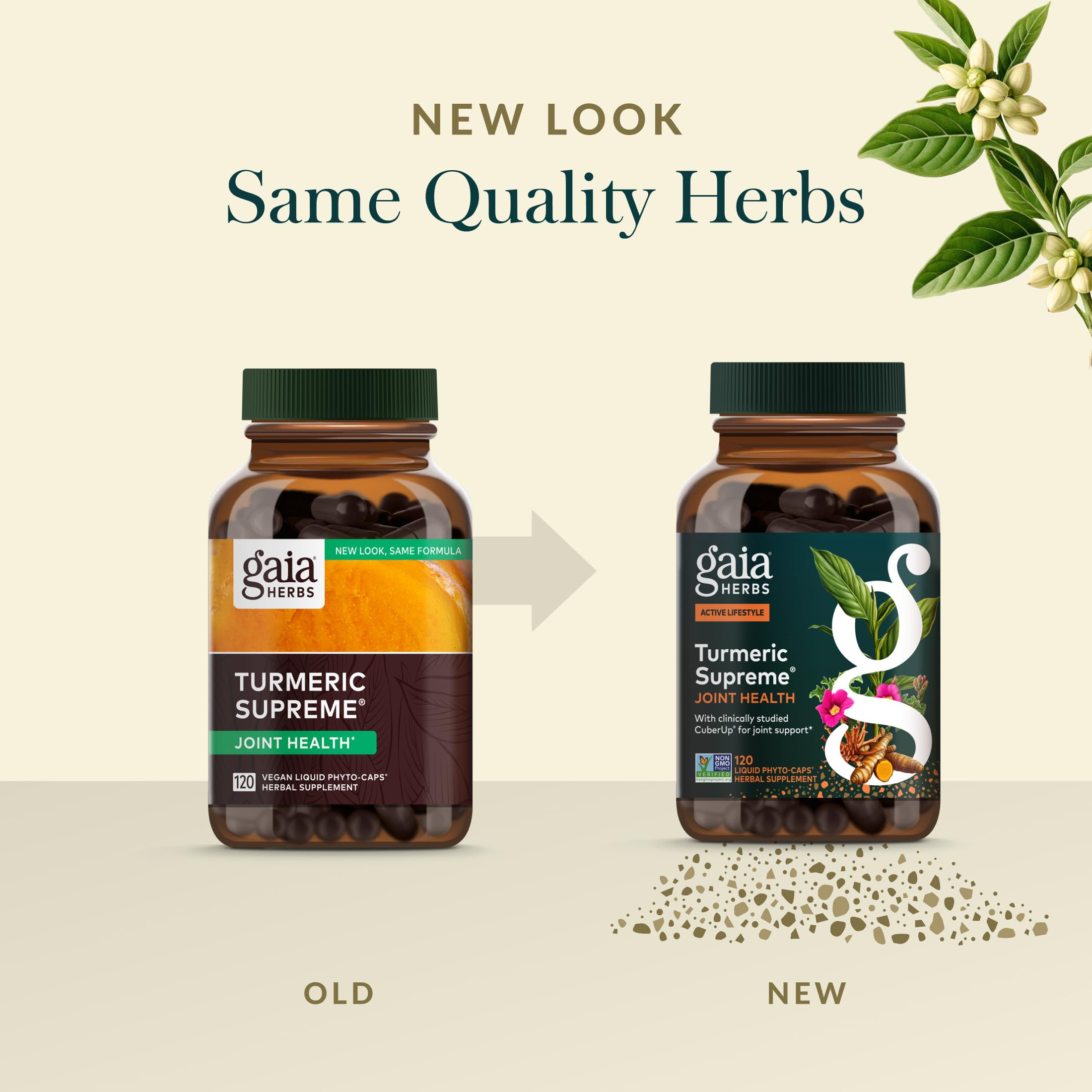 Gaia Herbs Turmeric Supreme Joint Health – 120 Liquid Phyto-Caps for Joint Support