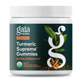 Gaia Herbs Turmeric Supreme Extra Strength Gummies – Swelling Relief, Lemon Ginger, 120 Vegan Organic Gummies
