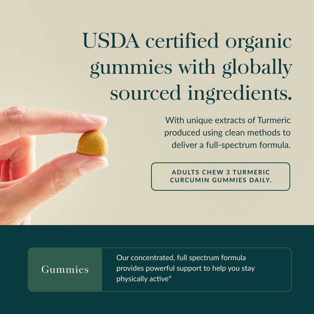 Gaia Herbs Turmeric Supreme Extra Strength Gummies – Swelling Relief, Lemon Ginger, 120 Vegan Organic Gummies