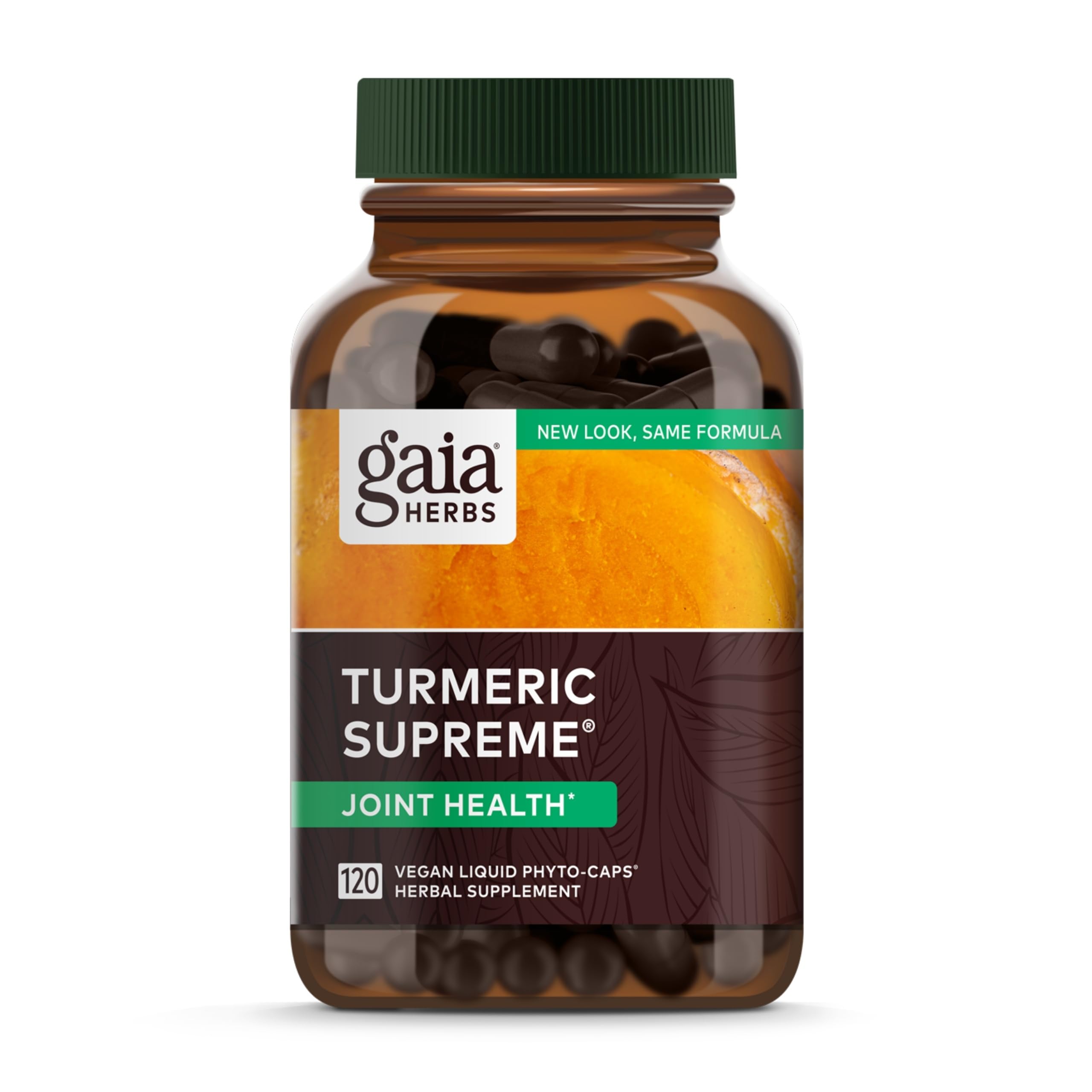 Gaia Herbs Turmeric Supreme Joint Health – 120 Liquid Phyto-Caps for Joint Support