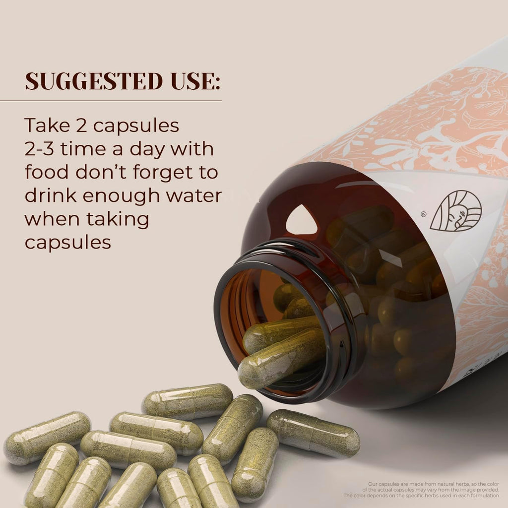 Garden Organics Quinine 60 Capsules - High-Potency Herbal Supplement | Vegan
