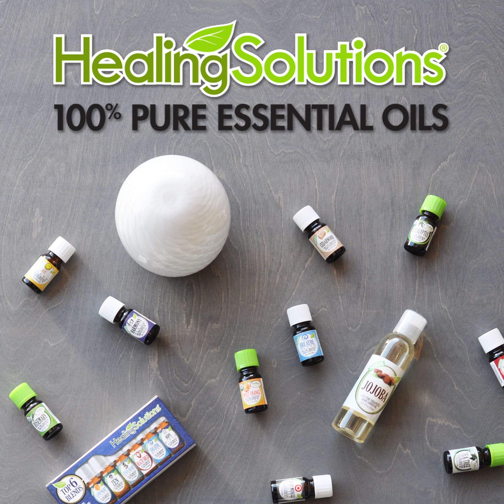 Healing Solutions Breathe Essential Oil Blend – 4 oz, Organic & Pure