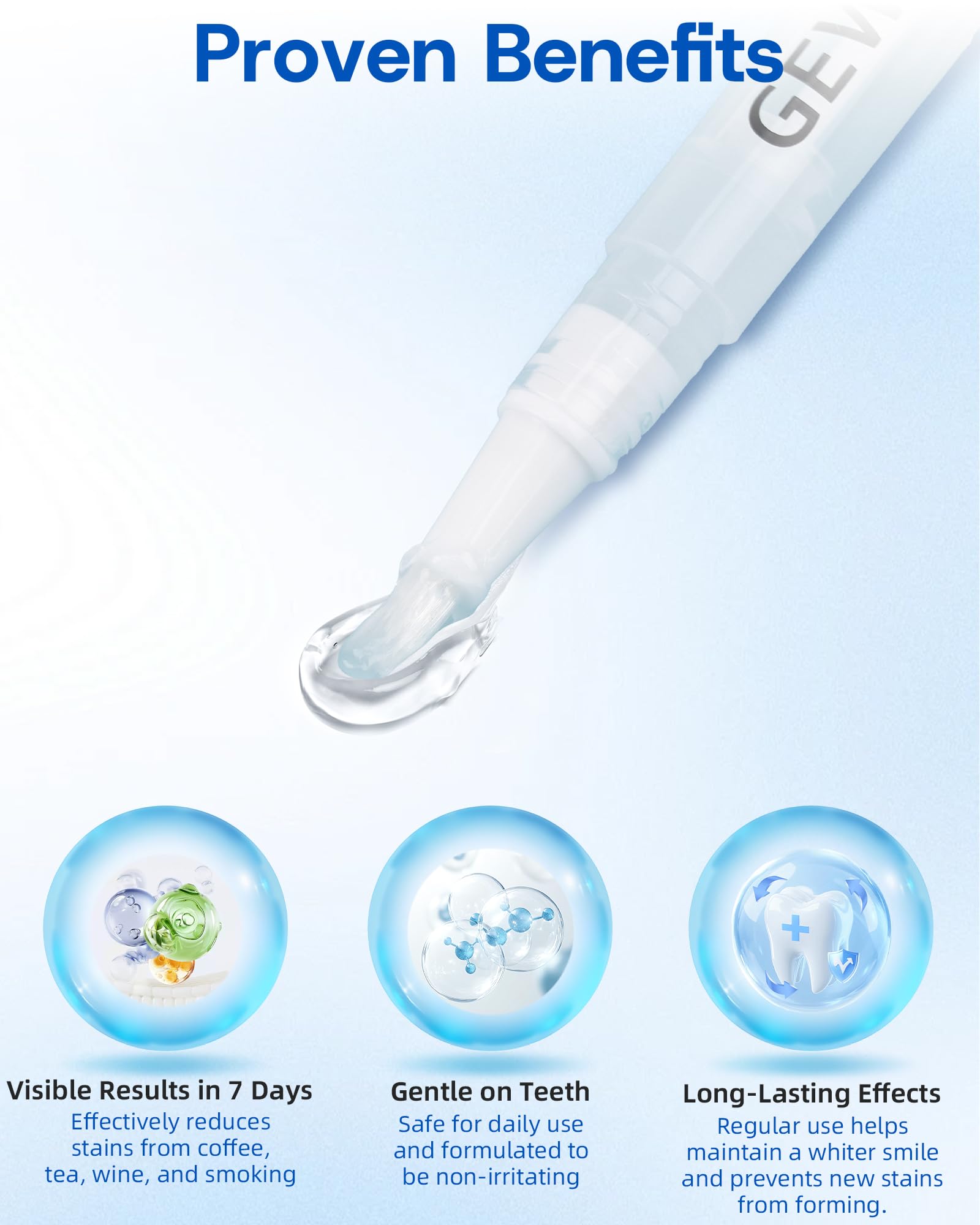 Teeth Whitening Pen 4 Pcs - 35% Carbamide Peroxide Gel | Travel-Portable
