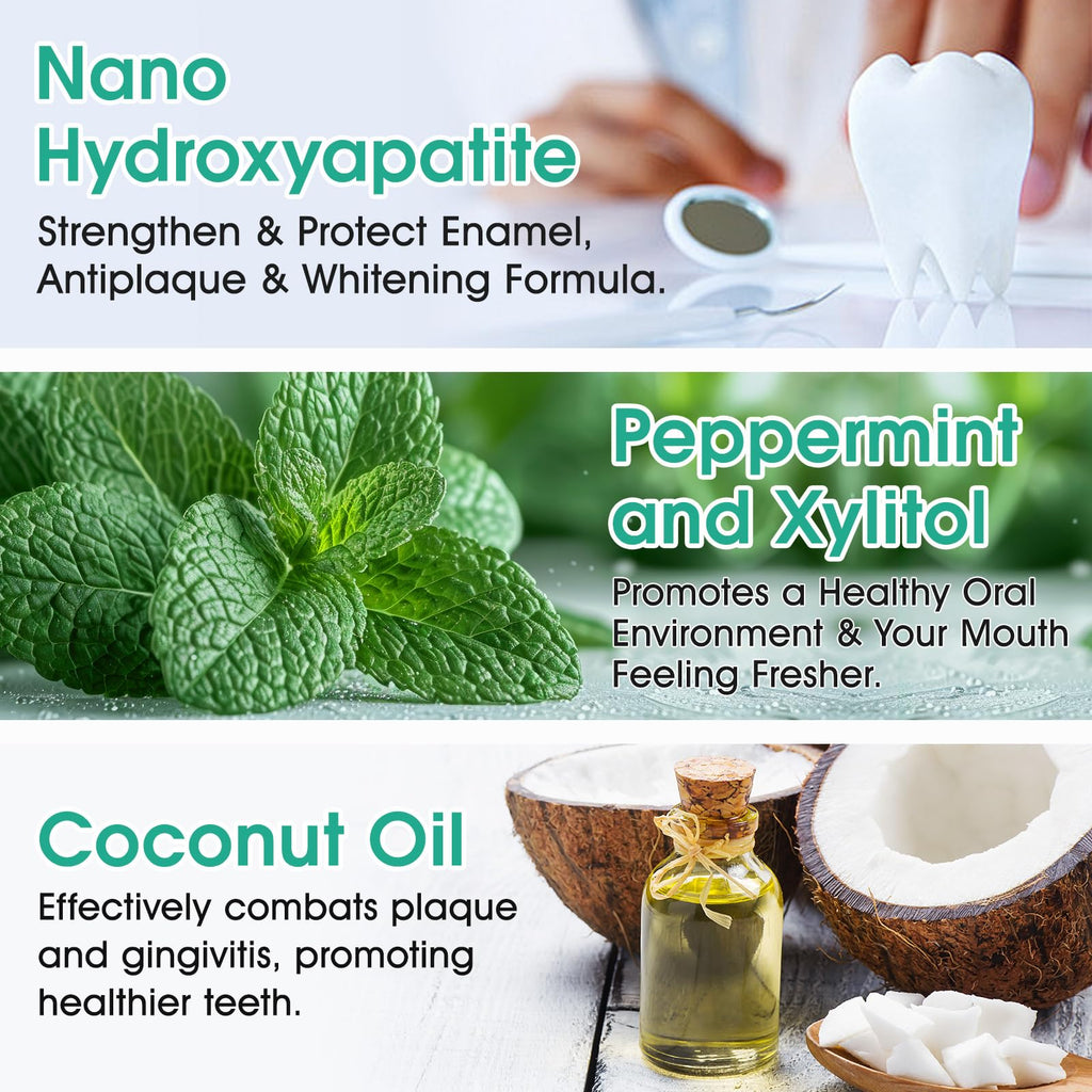 Generic 150P Toothpaste Tablets – Nano Hydroxyapatite, Travel Spearmint