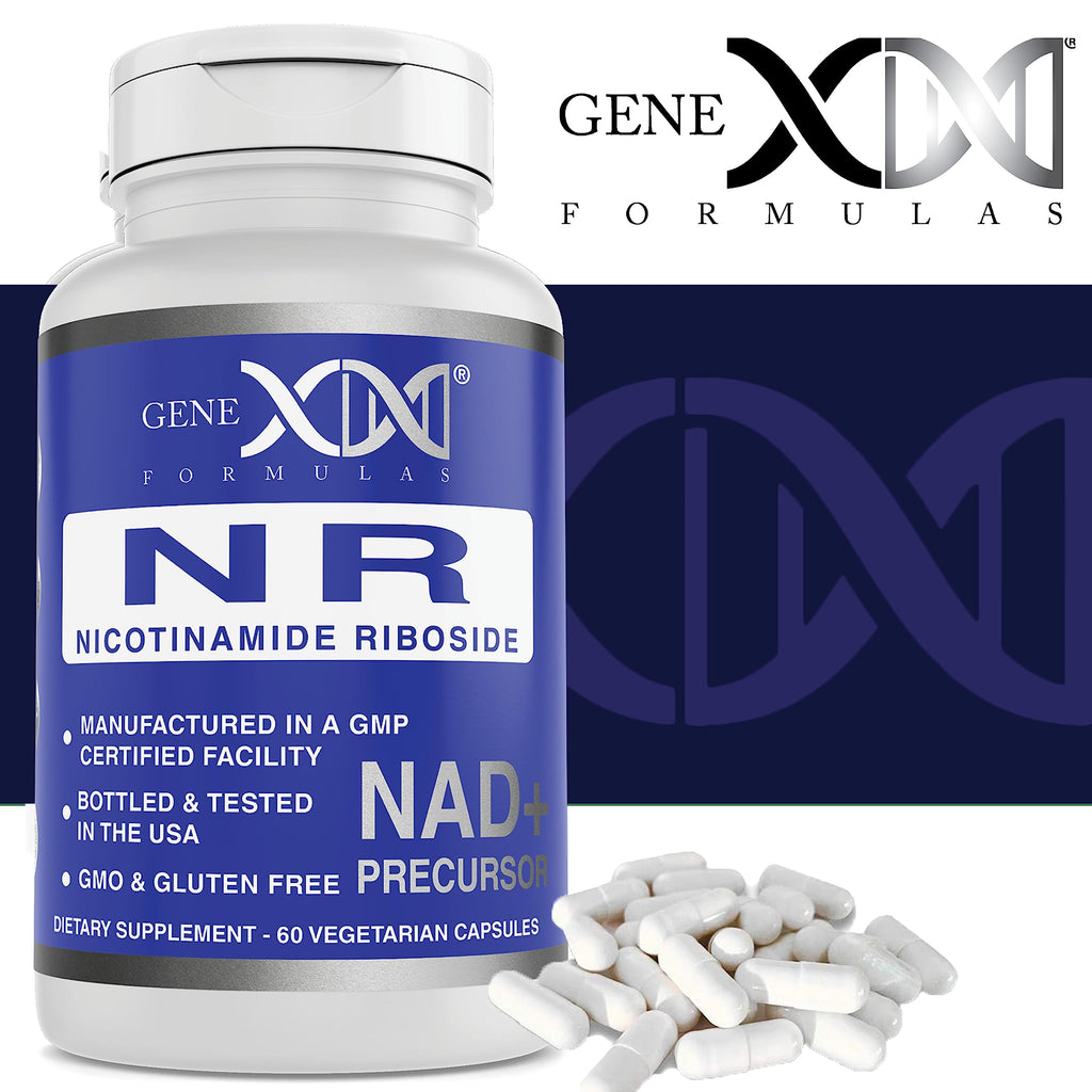 Genex Formulas NR Nicotinamide Riboside 300mg/Serving – 60 Capsules | NAD+ Precursor, GMP-Certified