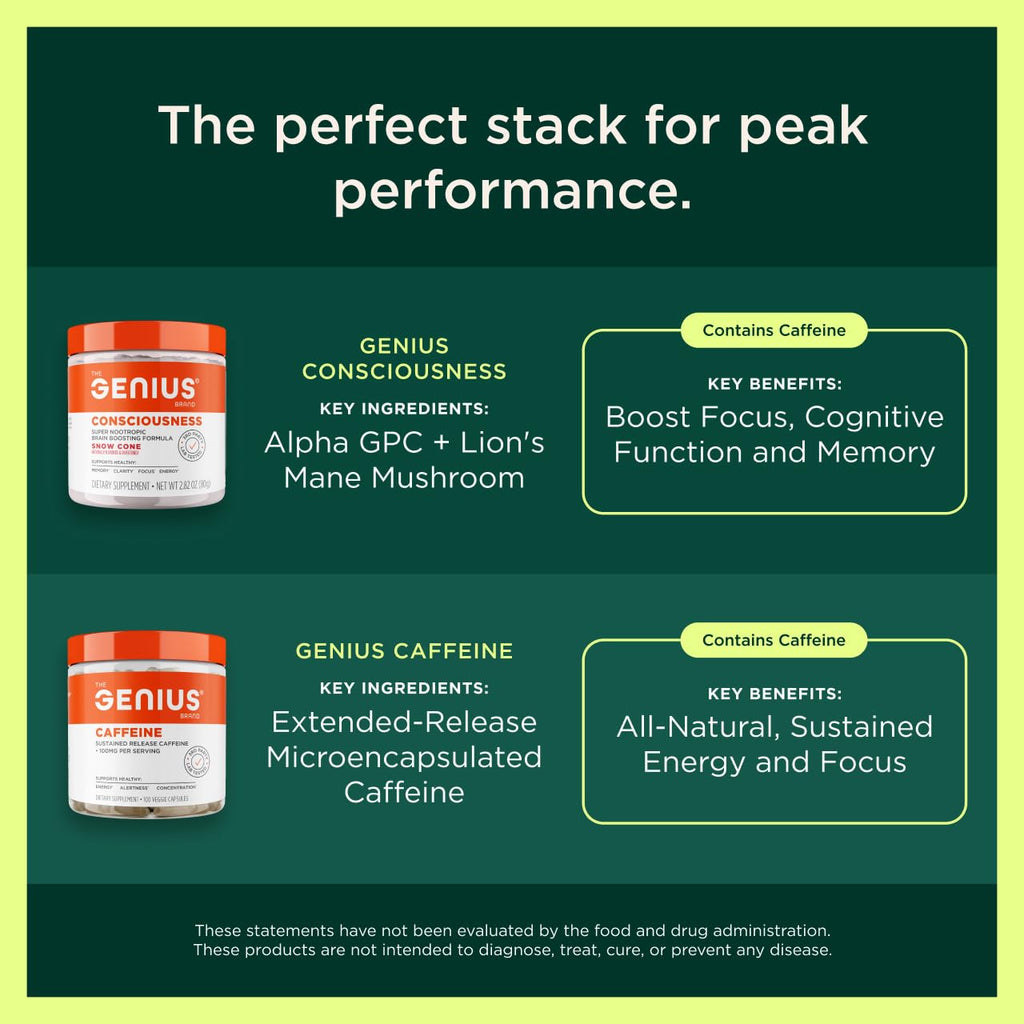 Genius Mushroom Butter Toffee | The Genius Brand – Plant-Based Immune, Focus & Energy Support | 60 Soft Chews