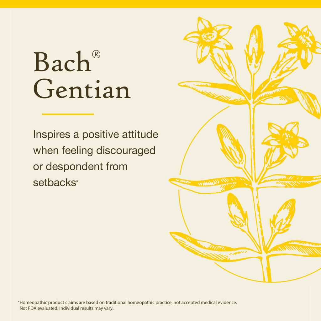Bach Gentian Original Flower Remedy – Accept Setbacks | 20mL Dropper