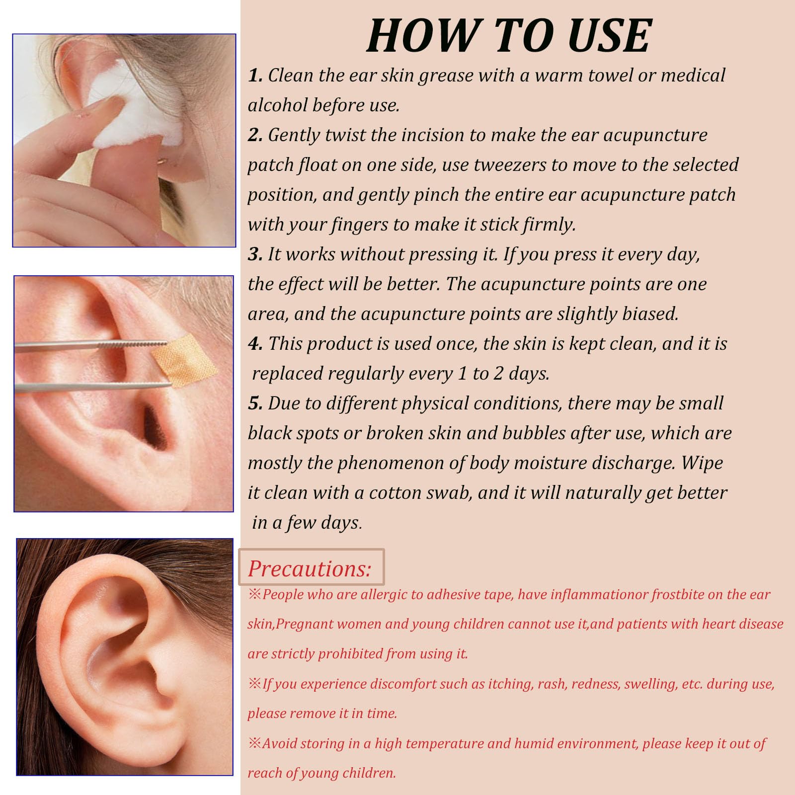 GGFSSQ Ear Seed Kit - 20 Pieces, Chart & Brass Probe for Balance