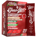 Gluco Stix Rainbow Sherbet Powder Sticks – Clean Nutraceuticals Ceylon Cinnamon, Berberine, Glucomannan, Apple Cider Vinegar | 20 Count