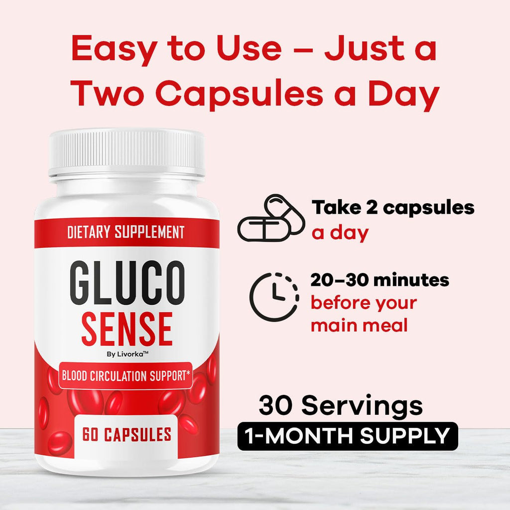 GlucoSense 3-Pack Capsules – Maximum Strength 180 Count