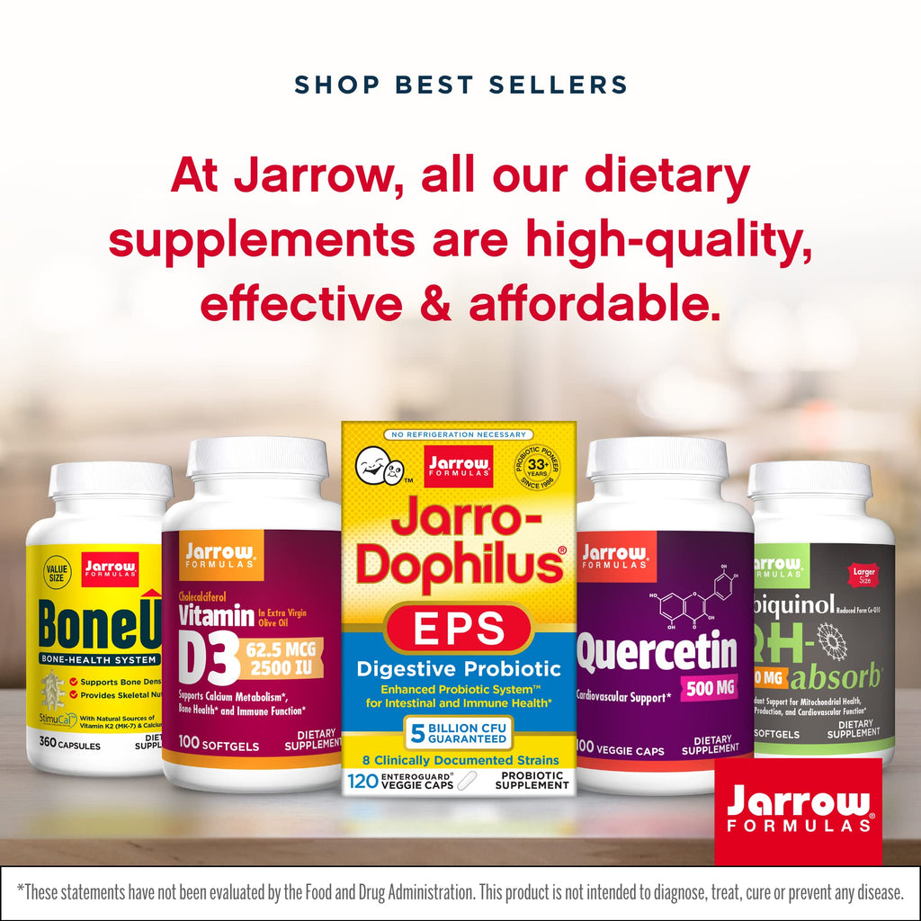 Jarrow Formulas Glutathione Reduced 500 mg – 60 Capsules (Pack of 2)