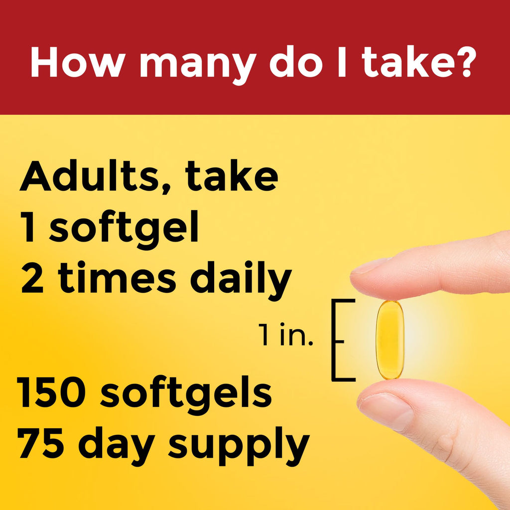 Nature Made Triple Omega 3-6-9 Softgels - Flaxseed, Safflower & Olive Oils | 150 Softgels, 75-Day Supply