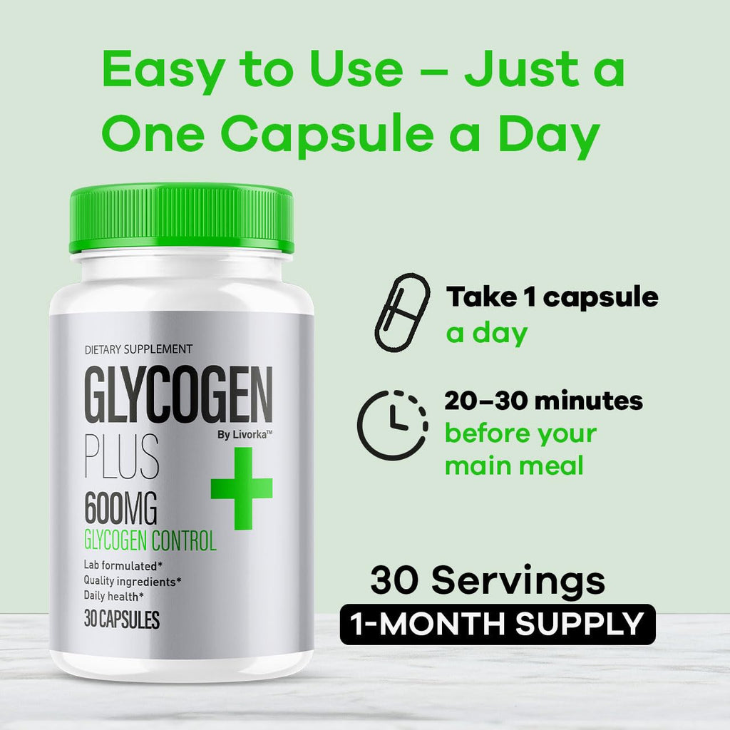 (3 Pack) Glycogen Plus – 600mg Capsules | Glycogen Support