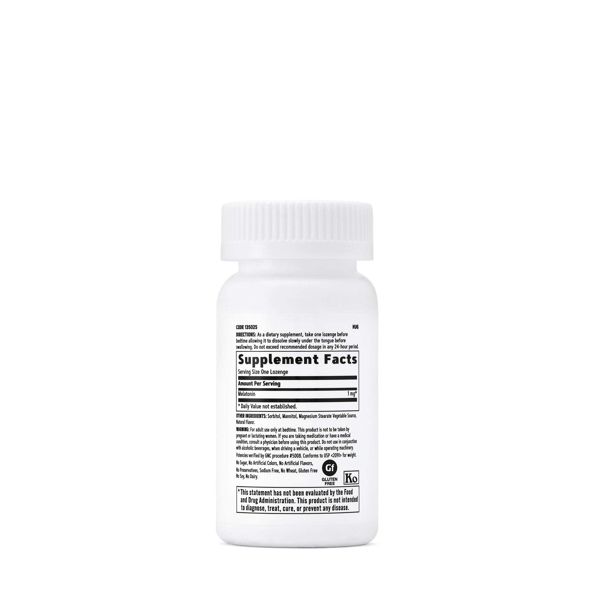 GNC Melatonin 1mg Cherry Lozenges – Restful Sleep (Pack of 2)