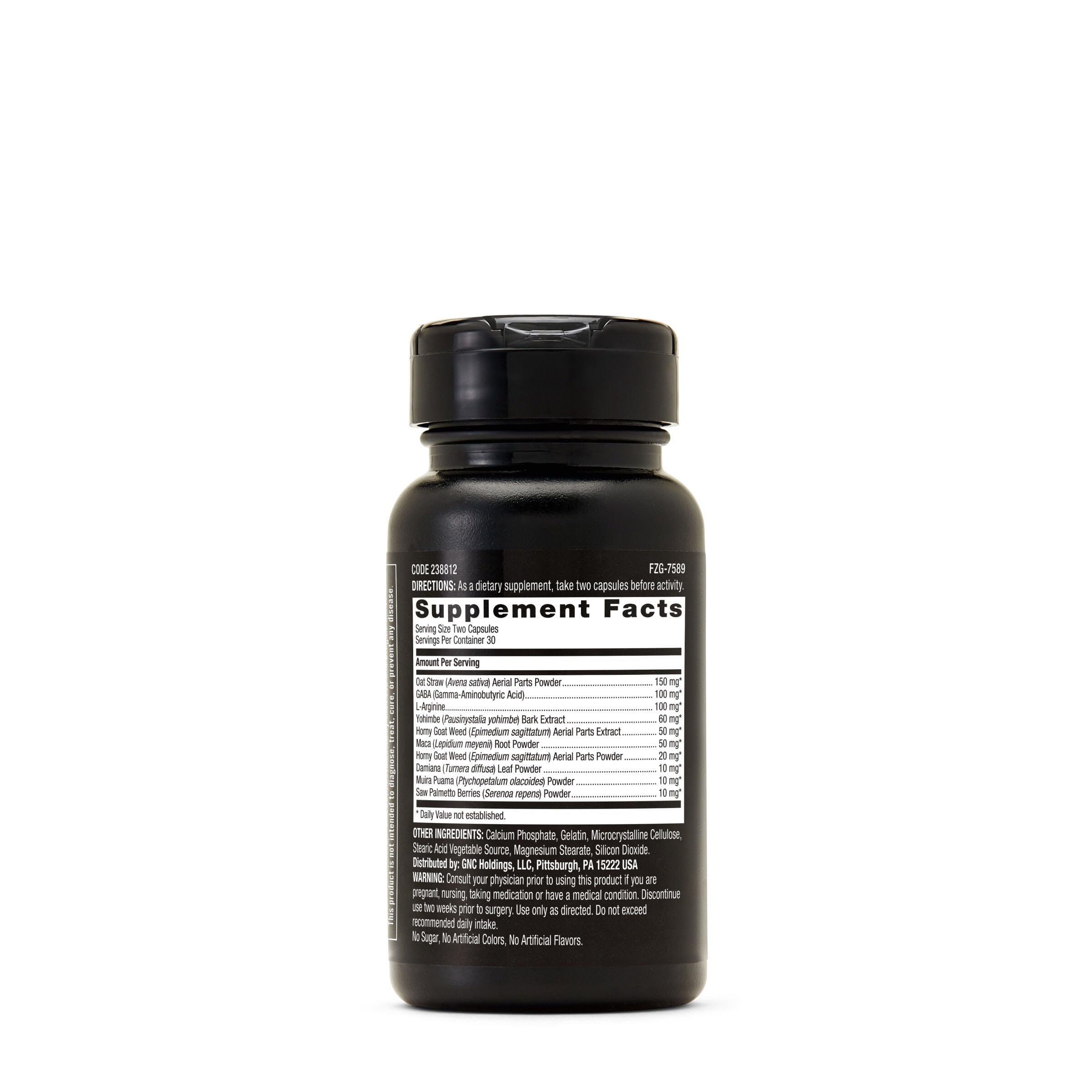 GNC Men's Staminol Daily Male Performance Formula, Key Nutrients, 60 Capsules