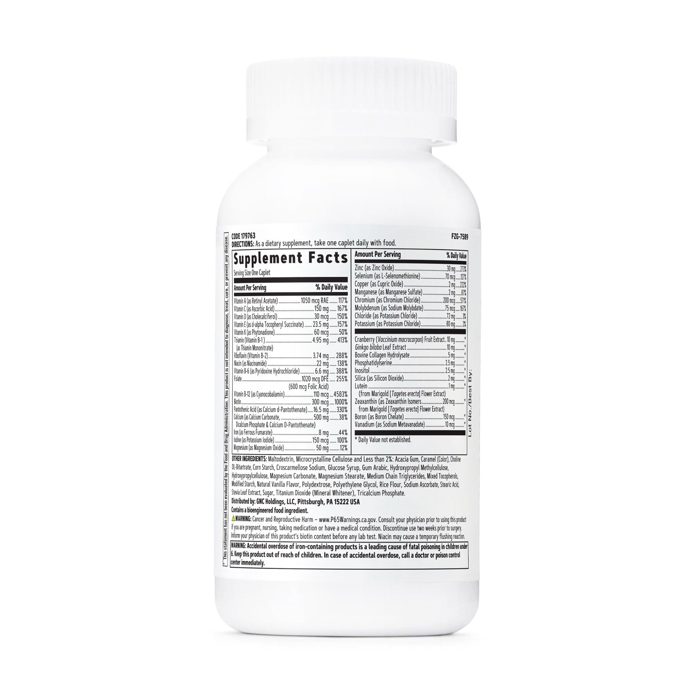 GNC Women's 50+ One Daily Multivitamin – Pack of 2, 60-Count | Supports Wellness & Healthy Aging