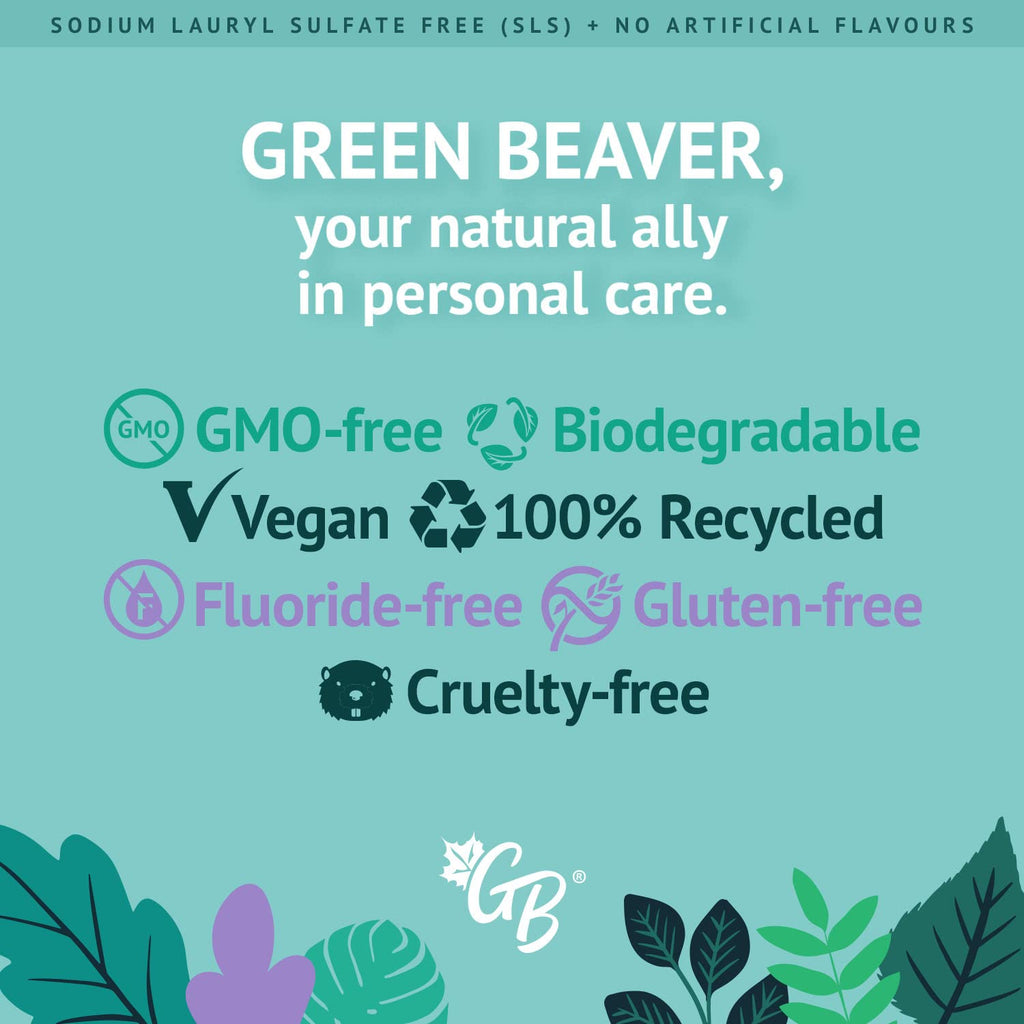 Green Beaver Toothpaste Frosty Mint 2.5 oz - Natural Toothpaste for Fresh Breath