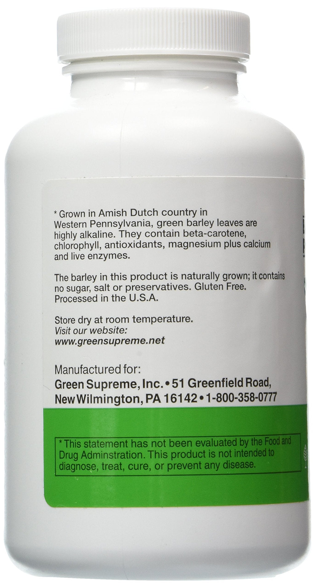 Green Supreme Barley Power 400 Count Tablets – Natural Vitamins & Minerals