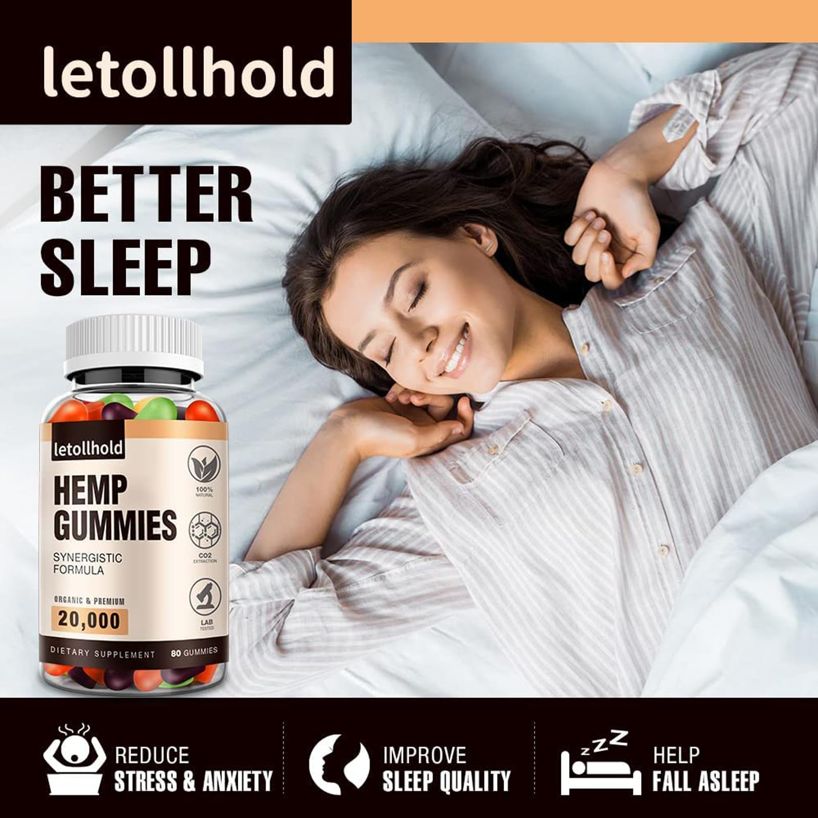 Hemp Gummies Edibles for Sleep – Pure Hemp Oil | Organic & Natural