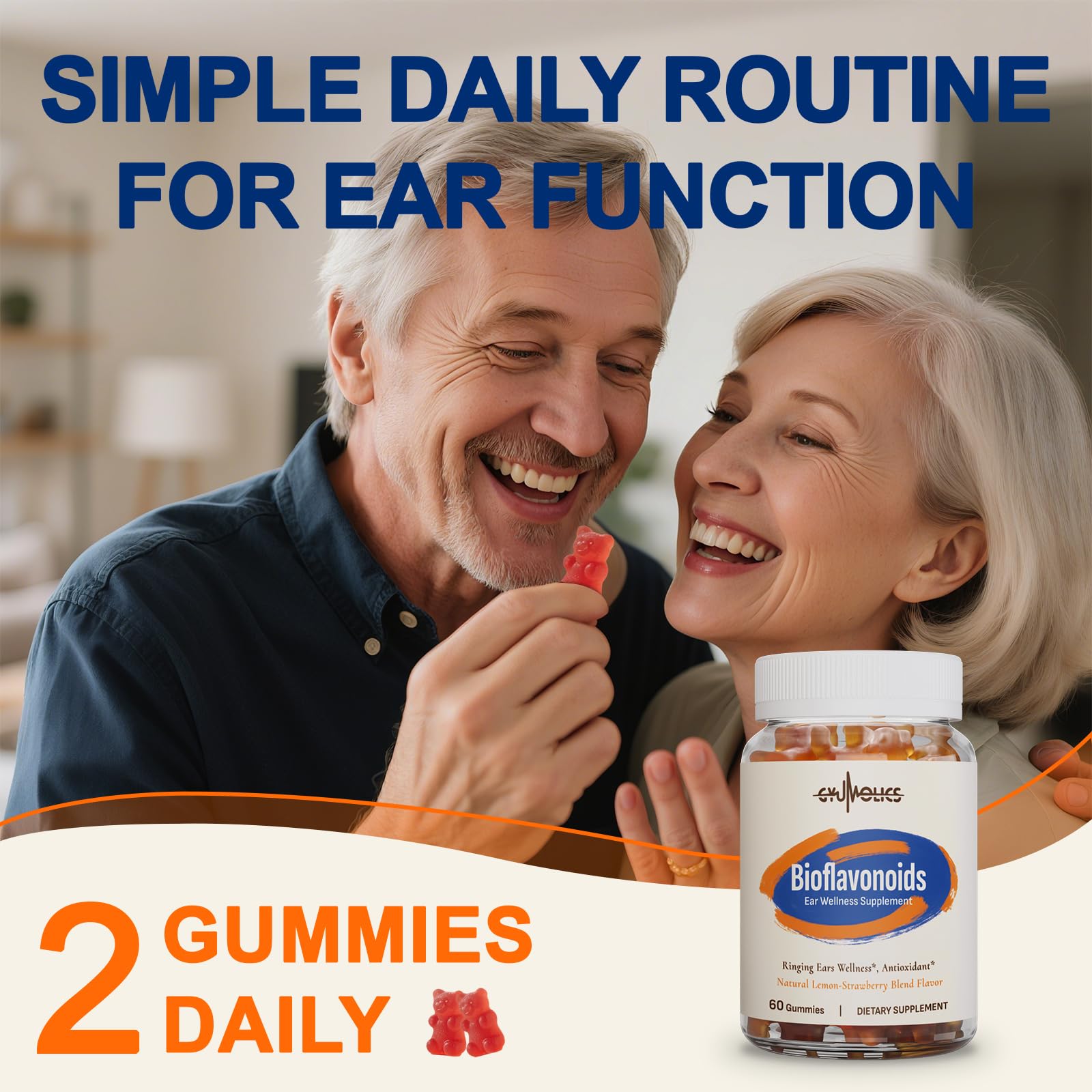 Gyumolics Flavonoid Gummies 3000mg – Bioflavonoid Complex with Hesperidin, Quercetin & Vitamin C – 120 Gummies
