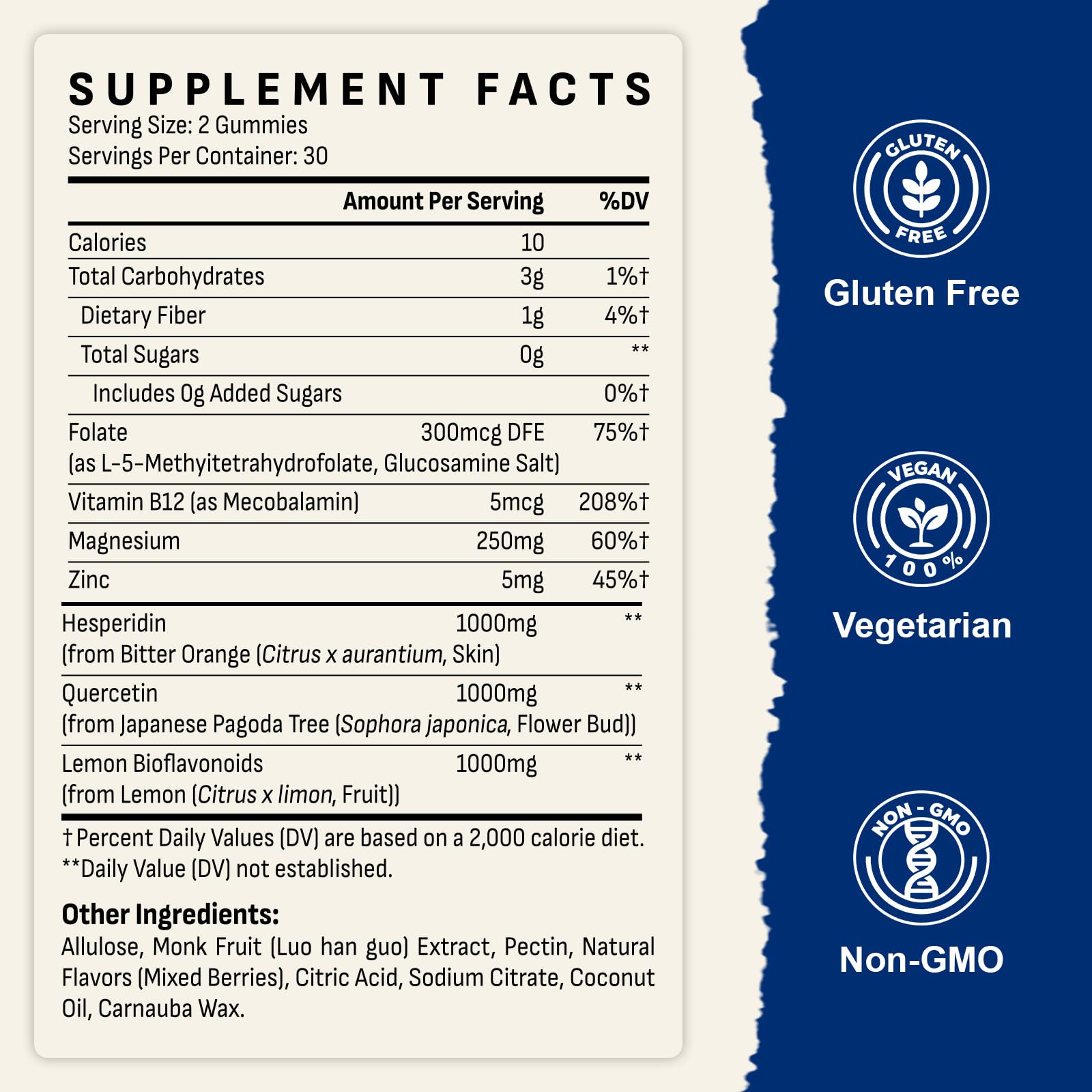 Gyumolics Flavonoid Gummies 3000mg – Bioflavonoid Complex with Hesperidin, Quercetin & Vitamin C – 120 Gummies