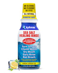 H2Ocean Healing Rinse - Natural Sea Salt Mouthwash (Alcohol & Fluoride Free) Lemon Ice - 8 oz