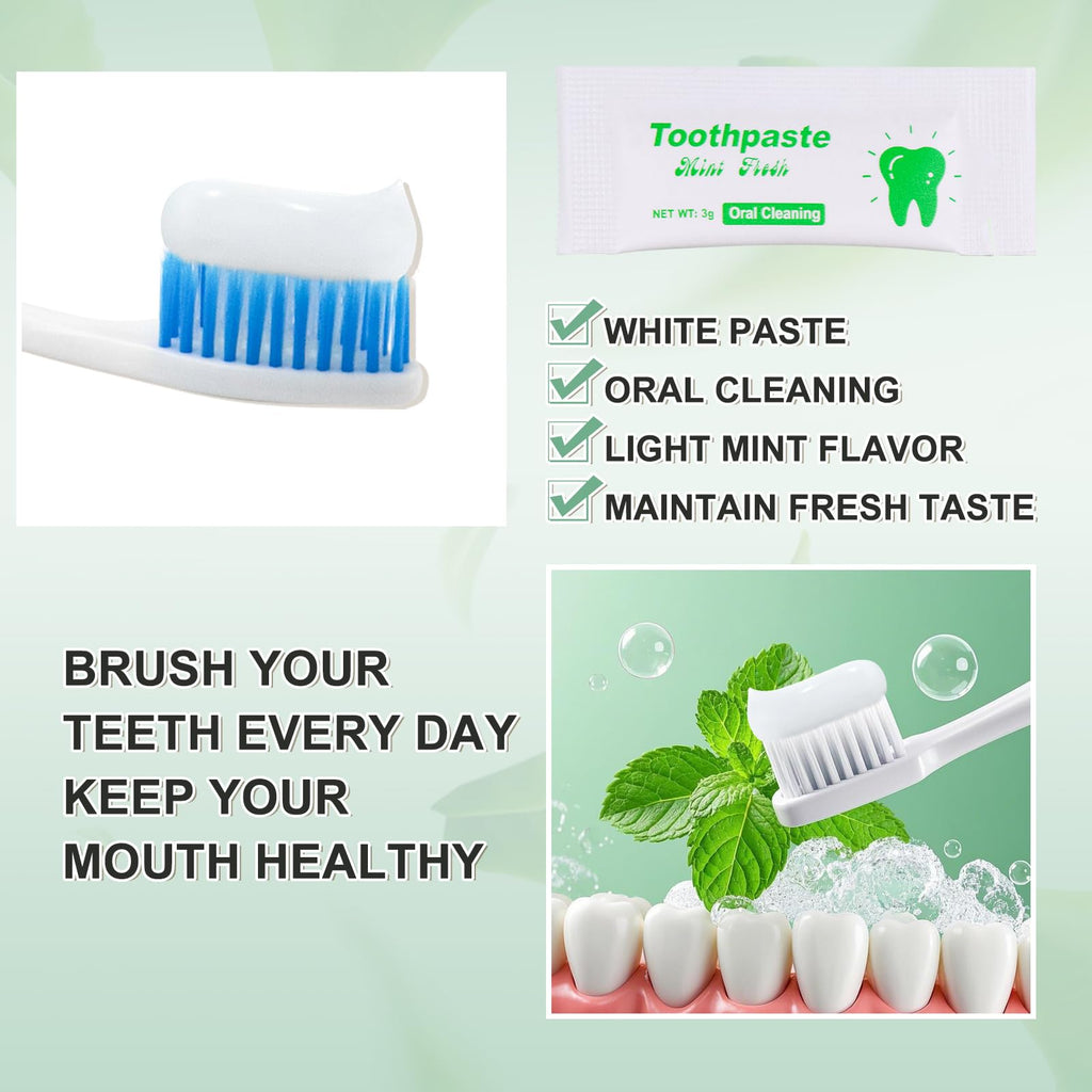 HAIFOTRVA Travel Size Toothpaste 30 Pack – 0.105 oz Mint, Bulk Hotel & Guest Supplies