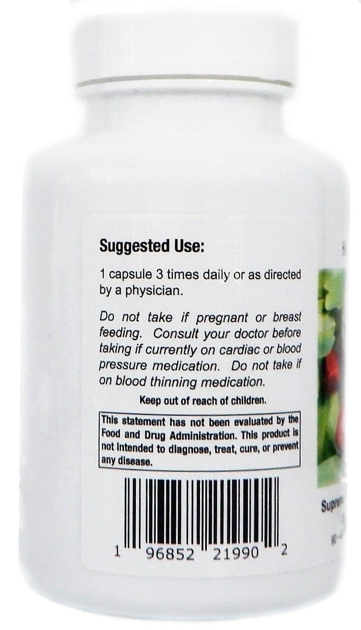 Supreme Nutrition Hawthorn, 90 Pure Hawthorn Berry Vegetarian Capsules (Pack of 2)