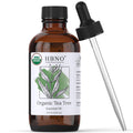 HBNO California Organic Tea Tree Oil for Skin & Hair - 4 fl oz (120 ml) | USDA Certified Organic