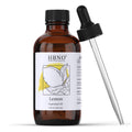HBNO California Bottled Lemon Essential Oil 4 oz (120 ml) - Premium Grade, Cold-Pressed, Ideal for Cleaning