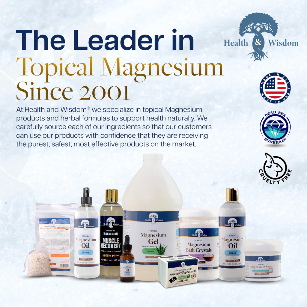Health and Wisdom Magnesium Snow - Fine Magnesium Carbonate Powder for Skin & Oral Care | 2.65 oz