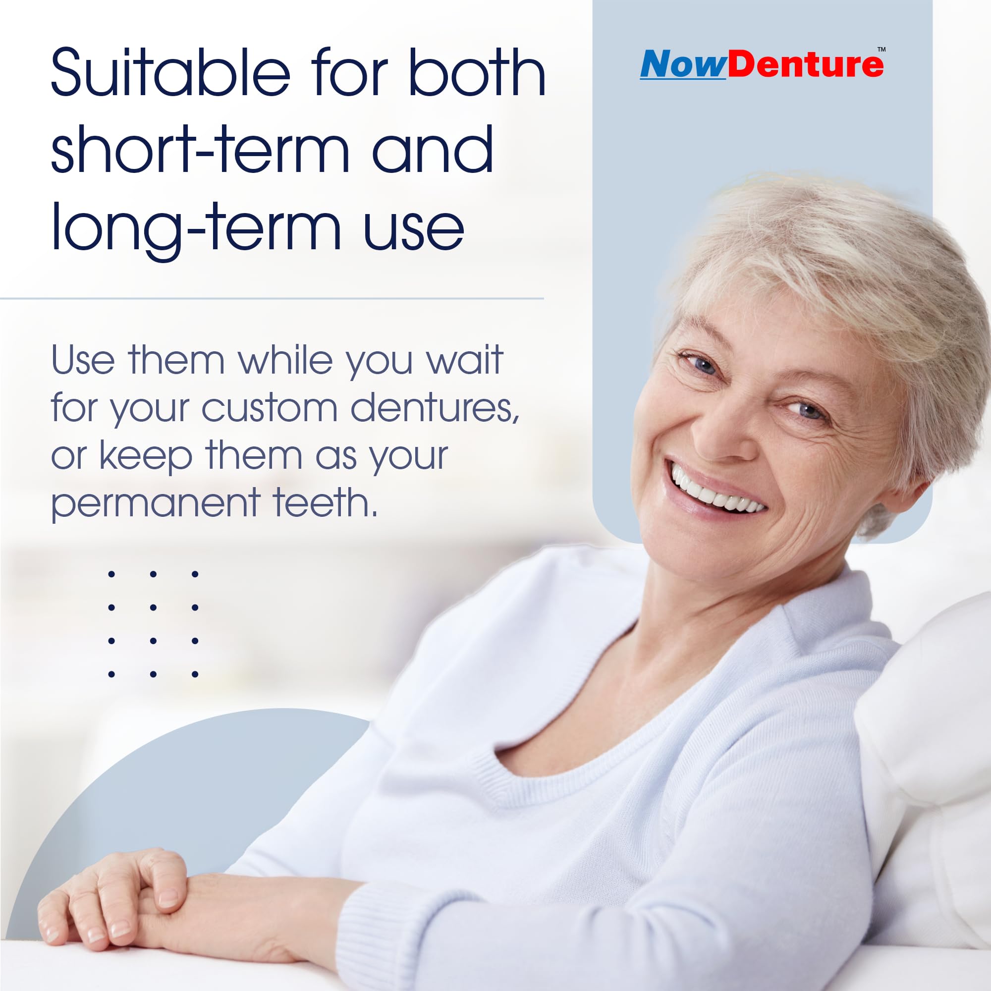 Heat and Fit NowDenture – Premium Immediate Upper Dentures | USA Made