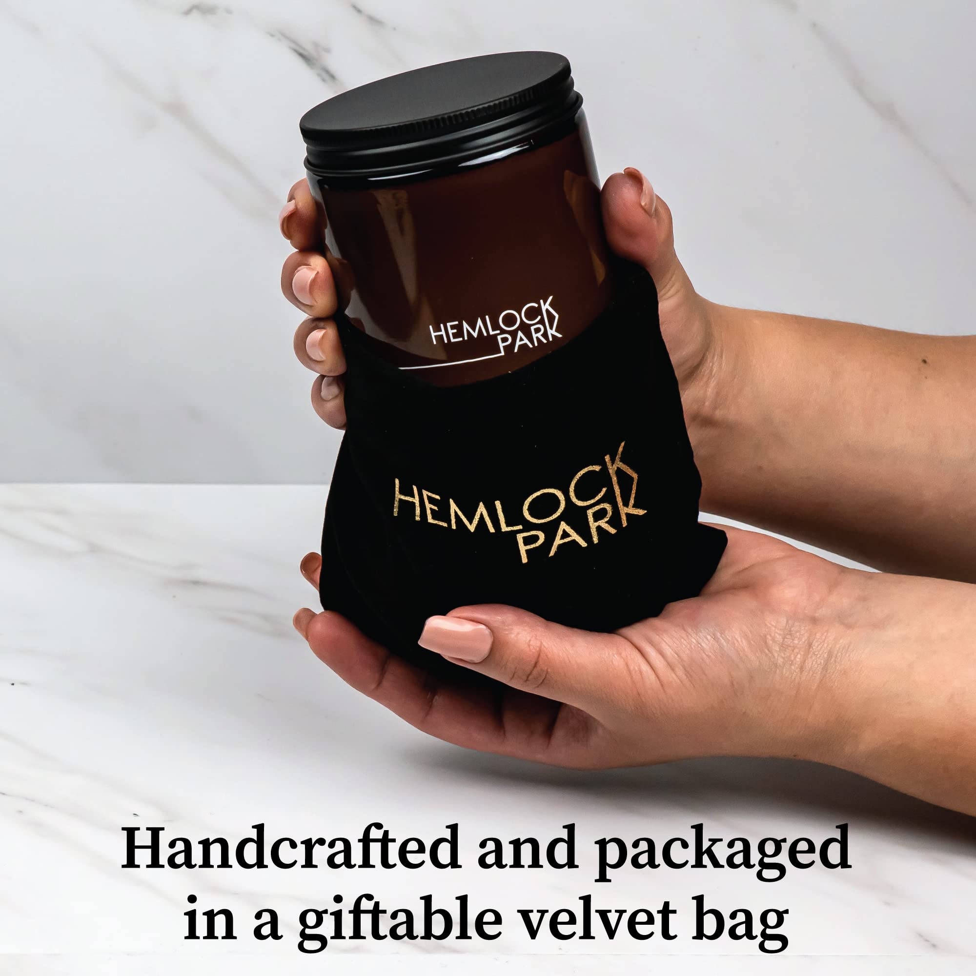 Hemlock Park Crackling Wood Wick Candle – 8 oz Foxtail Fir | Natural Coconut Wax