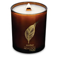 Hemlock Park Amber & Gold Wood Wick Candle – Natural Coconut Wax (7.2 oz, Amber)