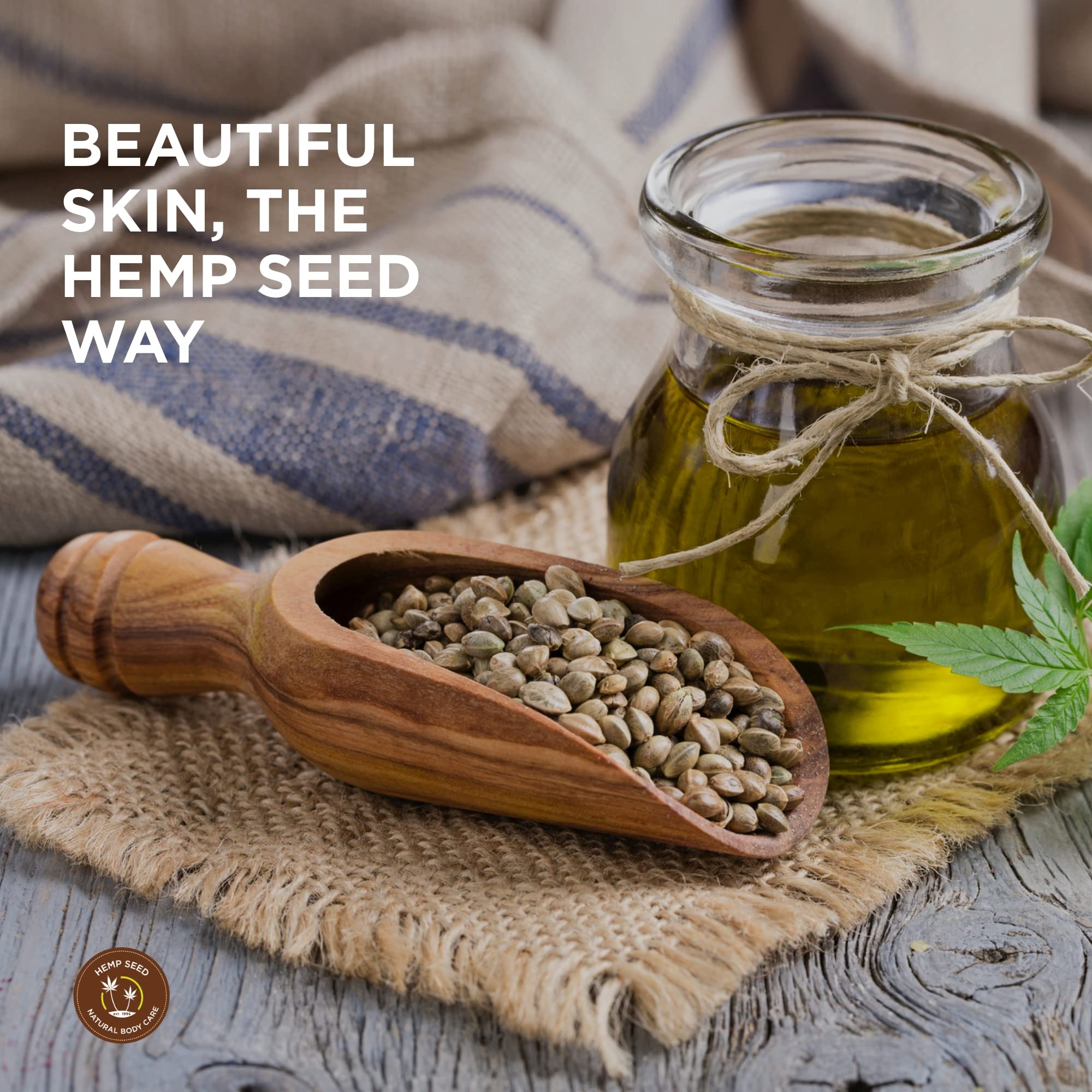 Hemp Seed Massage Lotion – Naked in The Woods (8 oz) – Vegan, Cruelty-Free